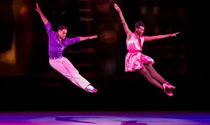 AAADT's Daniel Harder and Rachael McLaren in Talley Beatty's Stack-Up. Photo by Paul Kolnik.