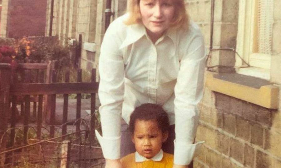 Michael Coteau with mother