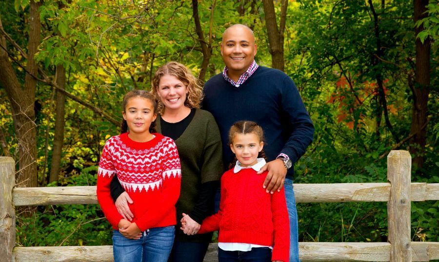 Michael Coteau with family