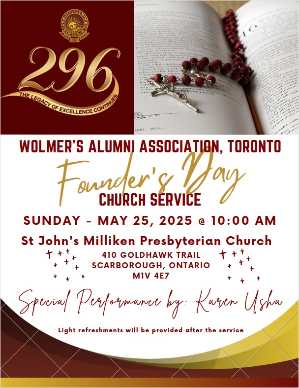 Wolmer's Founders' Day Church Service - Sunday, May 25, 2025