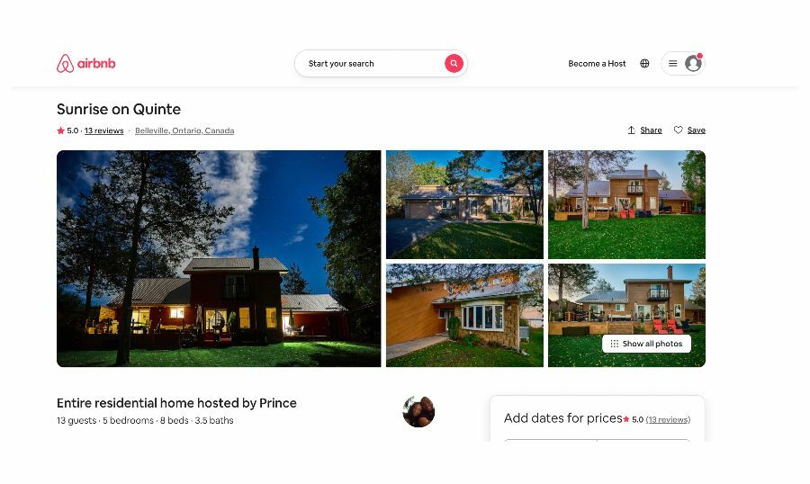 Black owned Air bnb in Quinte, Ontario