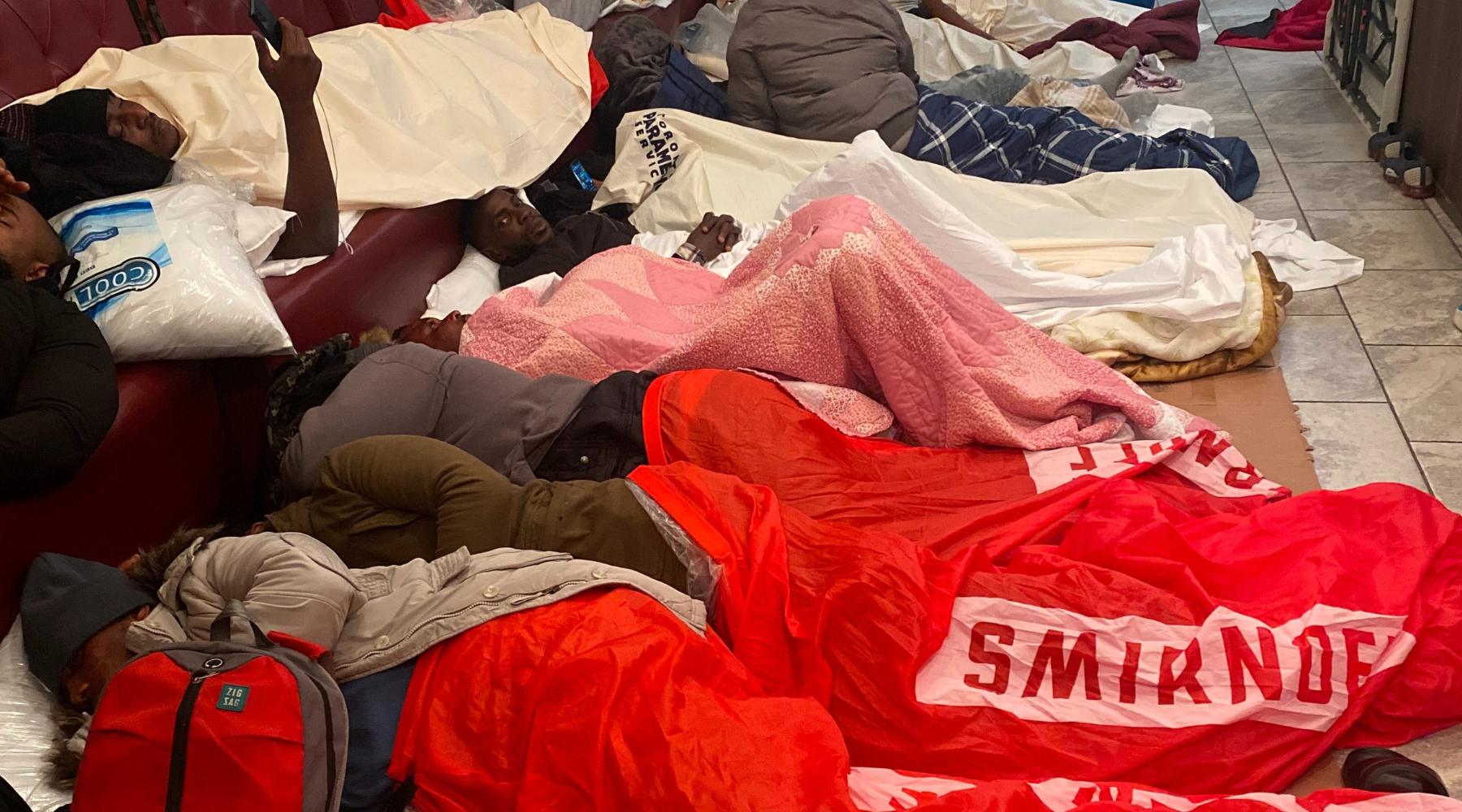 The restaurant at Pilgrim Feast Tabernacles was converted to a sleeping area