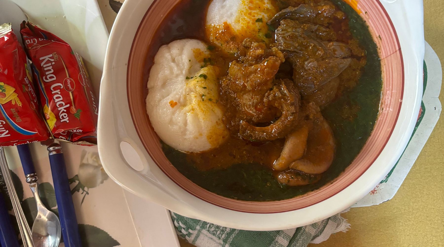 Tuo zaafi a Ghanaian dish 