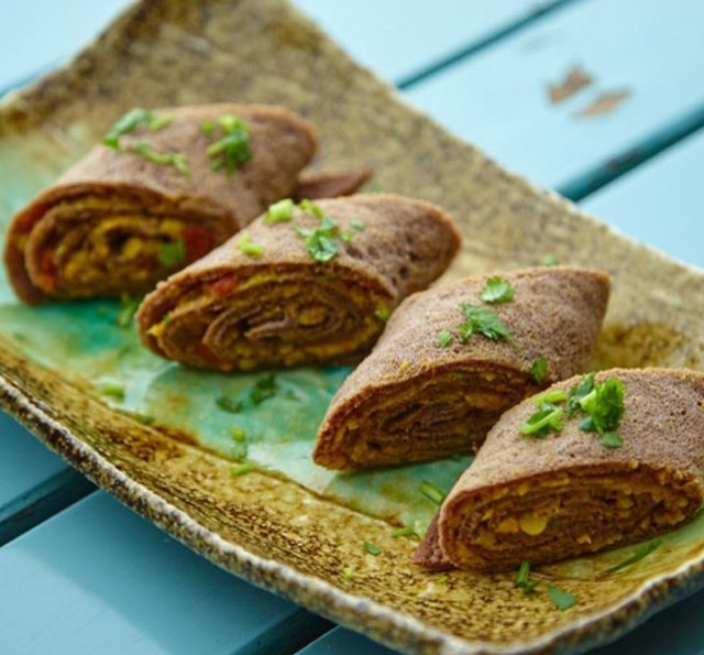 Chic Peas Veg 10 dollar special Injera Rolls 2026 ByBlacks Restaurant Week