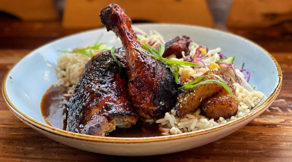 Calabash Caribbean Bistro - Jerk Chicken meal