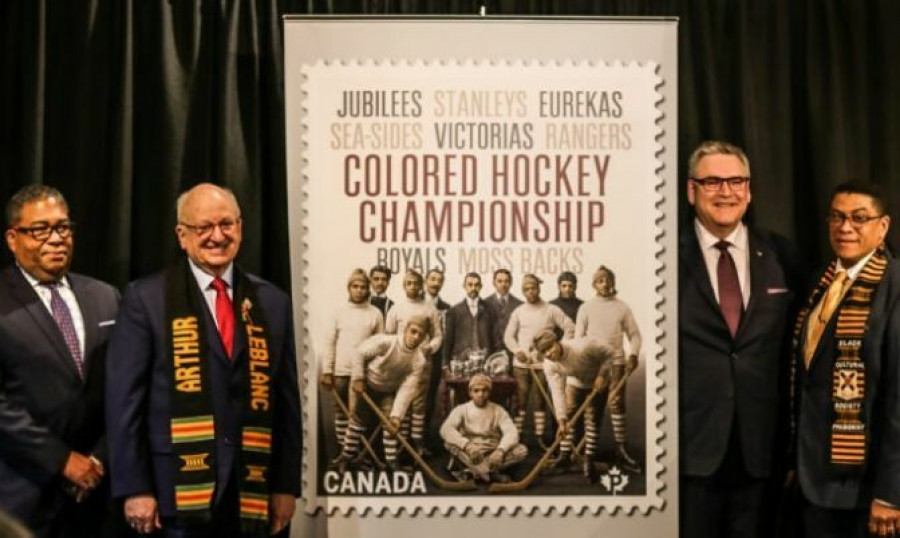 This Stamp Commemorates Canada's All-Black Hockey League Founded Decades Before NHL