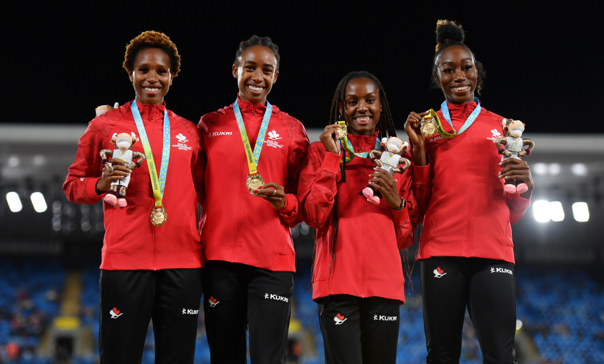 L-R: Natassha Mcdonald, Aiyanna Stiverne, Micha Powell, Kyra Constantine