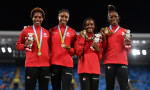 L-R: Natassha Mcdonald, Aiyanna Stiverne, Micha Powell, Kyra Constantine