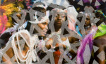 Paul Anthony Smith, Untitled, 7 Women, 2019. Unique picotage on inkjet print, coloured pencil, spray paint on museum board, 101.6 x 127 cm. The Hott Collection, New York © Paul Anthony Smith.