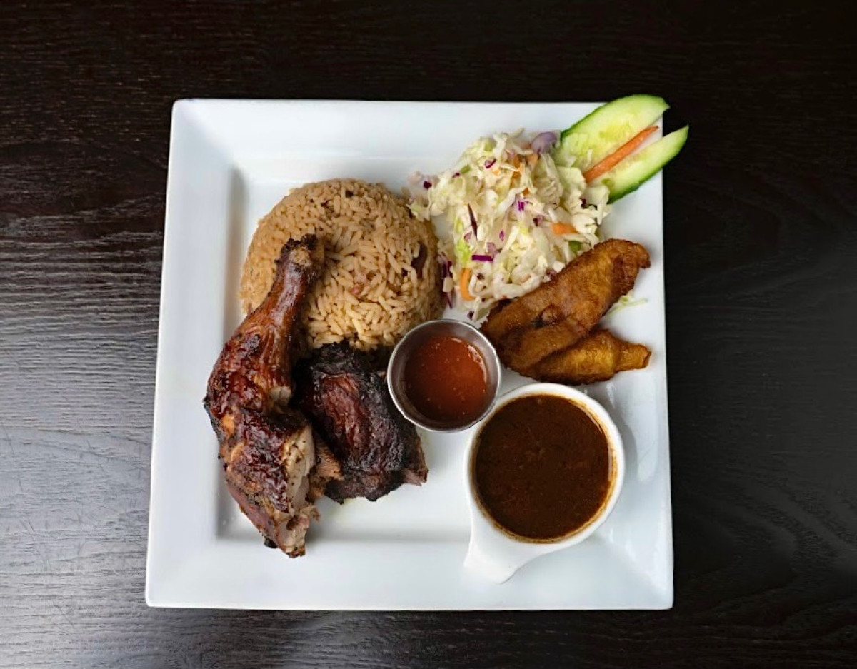 Scotthill Caribbean Cuisine - Jerk Chicken meal